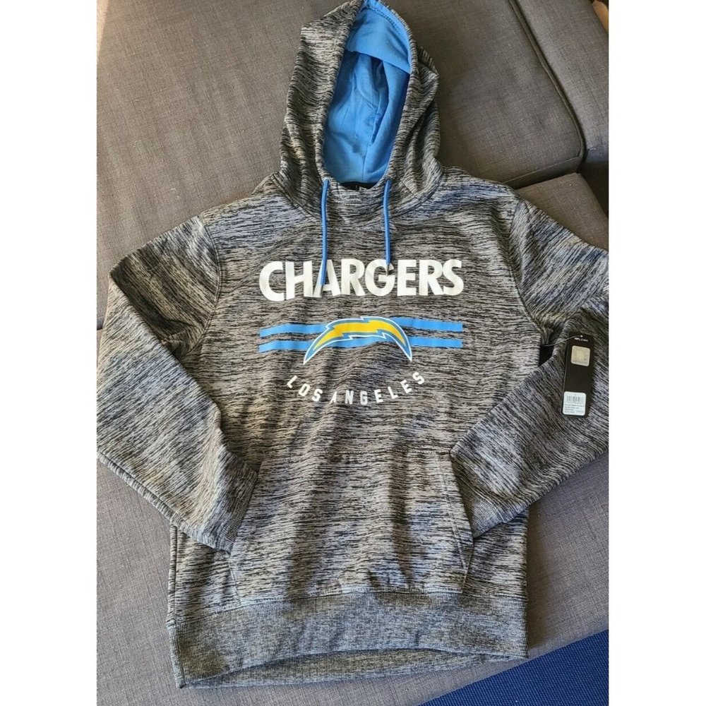 Los Angeles Chargers NFL Team Apparel XL Hoodie Gray With Logo NWT